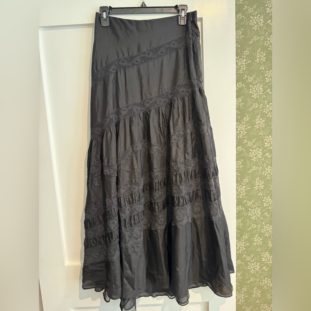 Black loveshackfancy maxi skirt